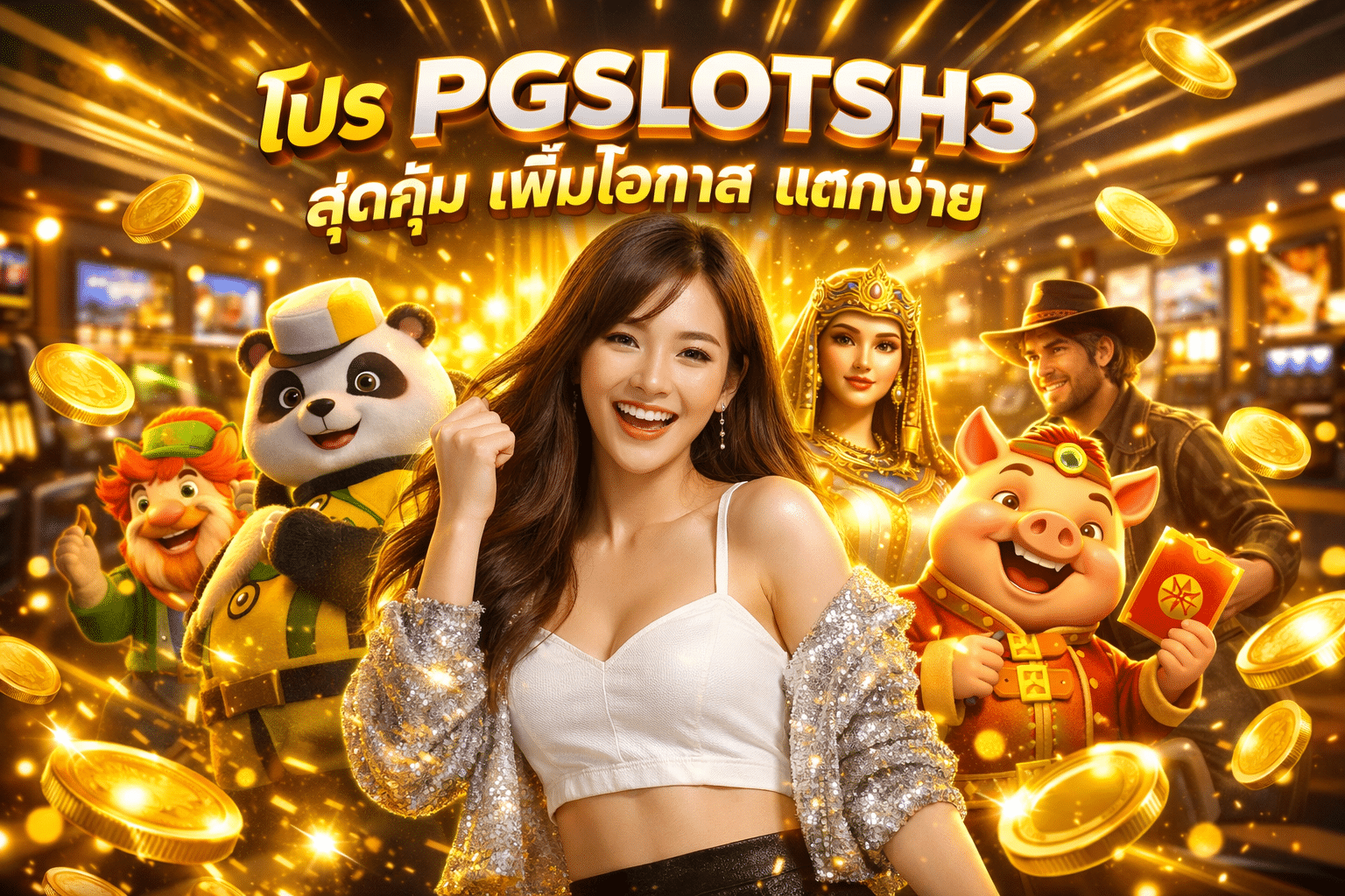 โปร PGSLOTSH3 สุดคุ้ม เพิ่มโอกาสแตกง่าย